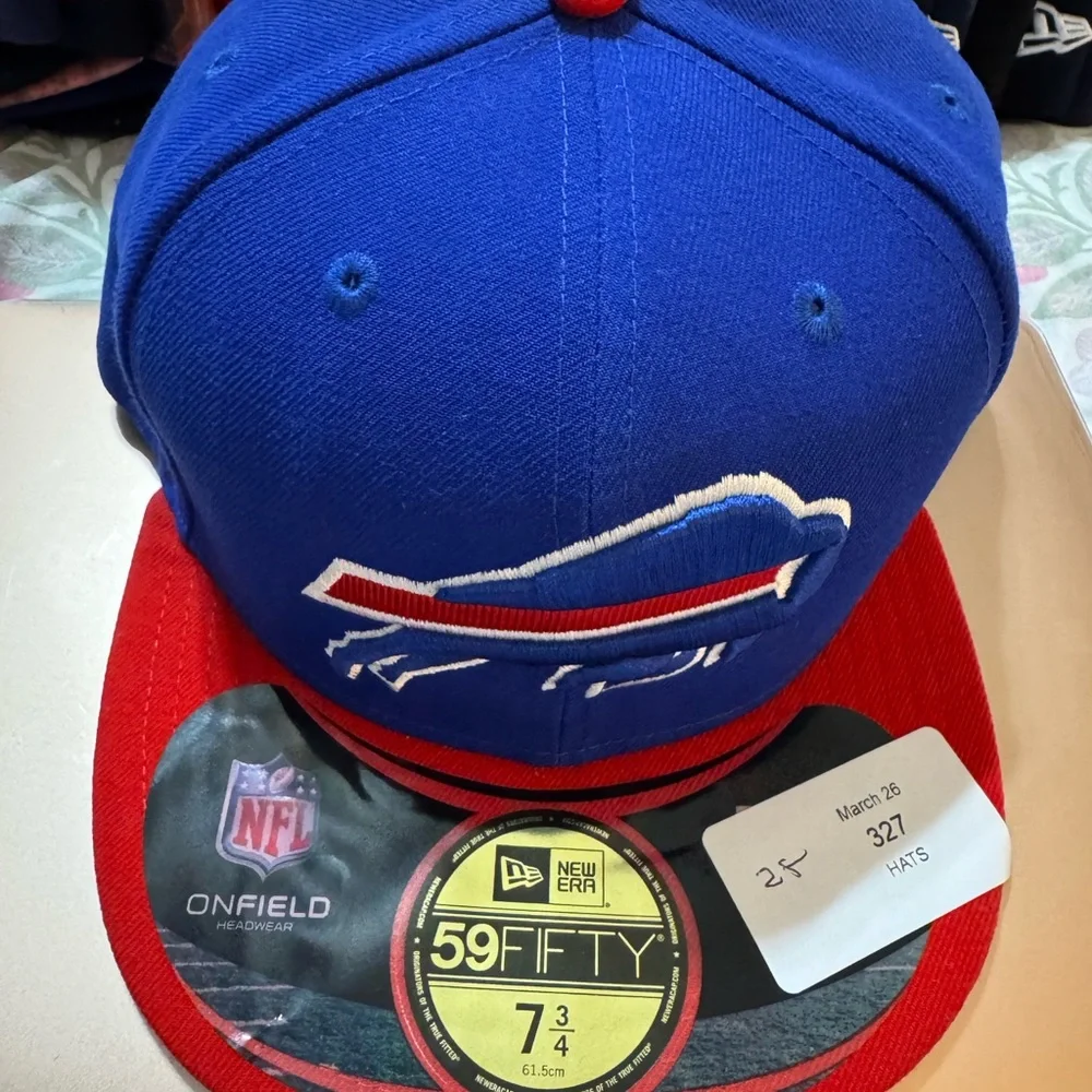 New Era buffalo Blue and Red Party Hat with NFL Logo
